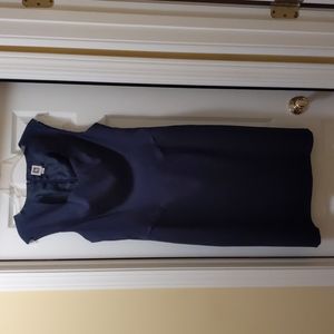 Navy Anne Klein sheath dress